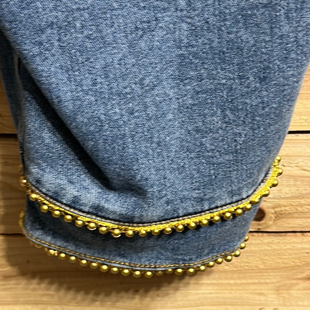 Cato Blue Ankle & Cropped Jeans with Gold Accents - Picture 10 of 11